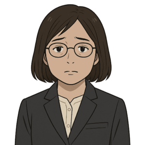 不倫慰謝料請求を受けた40代女性のイラスト